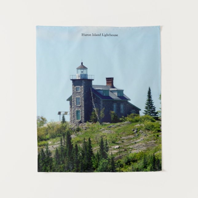 Huron Island Lighthouse tapestry (Front)