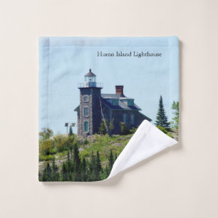 Huron Island Lighthouse towel set