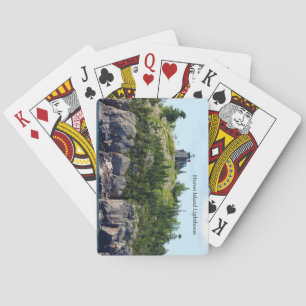 Huron Island Lighthouse wide angle playing cards