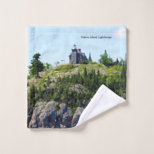 Huron Island Lighthouse wide angle towel set