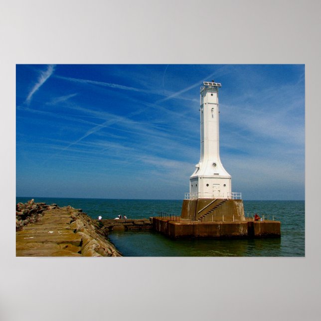 Huron lighthouse print (Front)