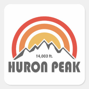 Huron Peak Square Sticker