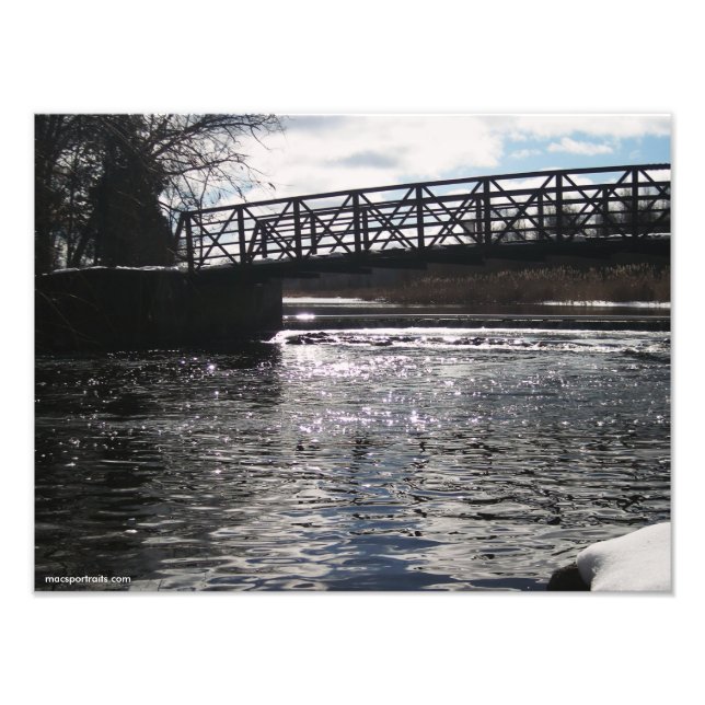 Huron River Bridge Photo Print (Front)