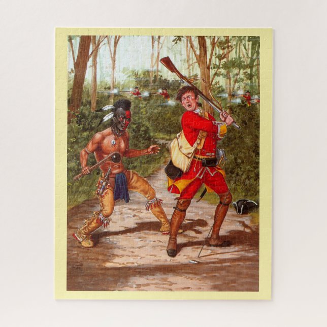Huron warrior jigsaw puzzle (Vertical)