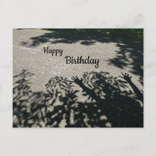 HURRAY Shadow Hands Happy Birthday Postcard