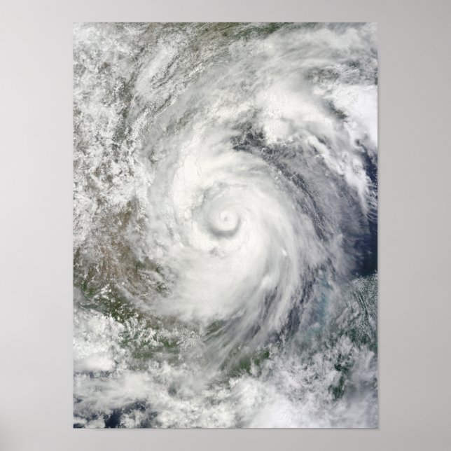 Hurricane Alex over the western Gulf of Mexico Poster (Front)