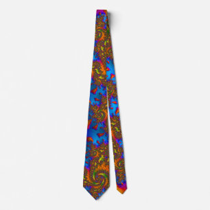 Hurricane Alley Psychedelic Fractal Abstract Tie