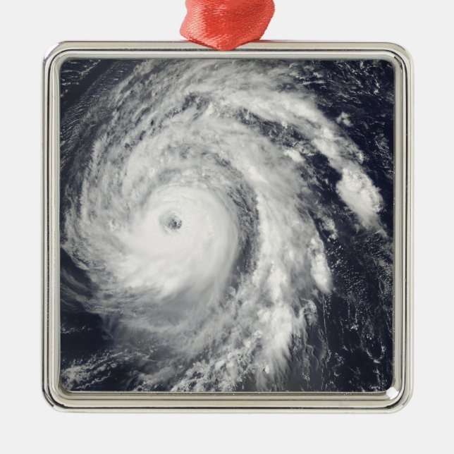 Hurricane Bill in the Atlantic Ocean Metal Ornament (Front)
