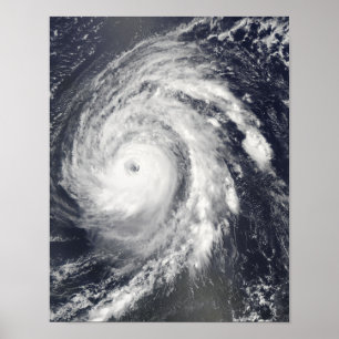 Hurricane Bill in the Atlantic Ocean Poster