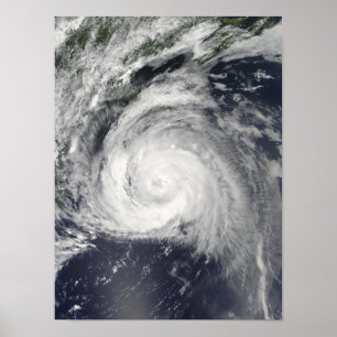 Hurricane Bill off the East Coast Poster