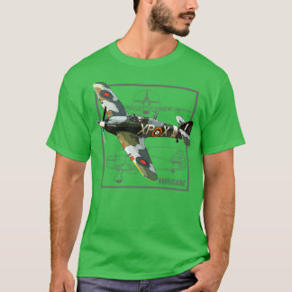 Hurricane British WW2 Fighter Plane T-Shirt