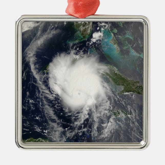 Hurricane Charley 2 Metal Tree Decoration (Front)