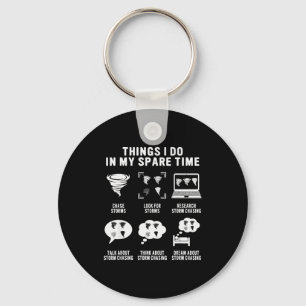Hurricane Chasing Chaser Tornado Hunter Meteorolog Key Ring
