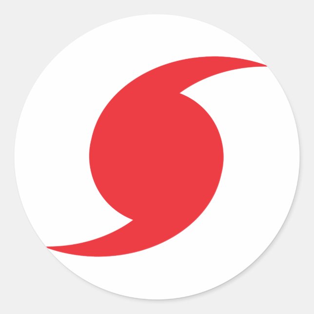 Hurricane Classic Round Sticker (Front)