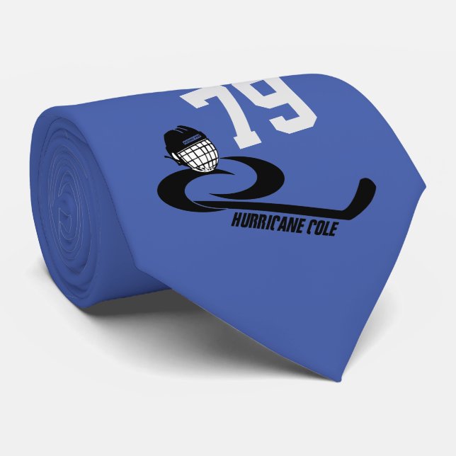 Hurricane COLE Customisable Team Hockey Tie (Rolled)