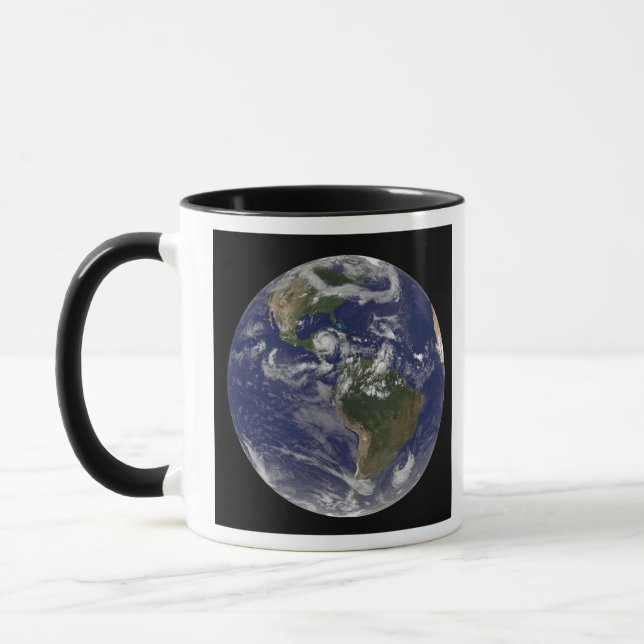Hurricane Dean Approaches Yucatan Peninsula Mug (Left)