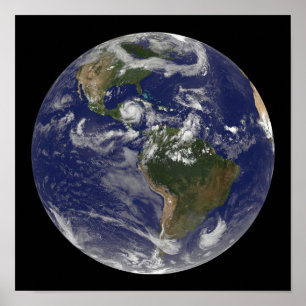 Hurricane Dean Approaches Yucatan Peninsula Poster