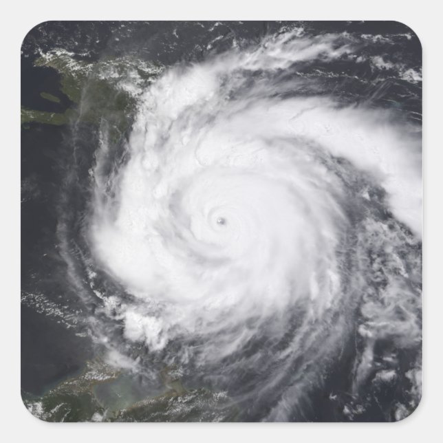 Hurricane Dean in the Atlantic and Carribbean Square Sticker (Front)