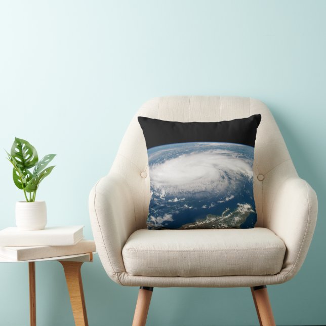 Hurricane Dorian Over The Atlantic Ocean. Cushion (Chair)