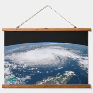 Hurricane Dorian Over The Atlantic Ocean. Hanging Tapestry