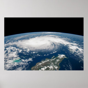 Hurricane Dorian Over The Atlantic Ocean. Poster