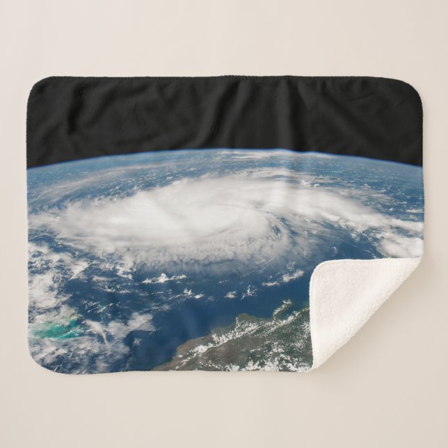 Hurricane Dorian Over The Atlantic Ocean. Sherpa Blanket (Front (Horizontal))