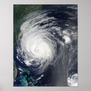 Hurricane Earl grazing the North Carolina coast Poster