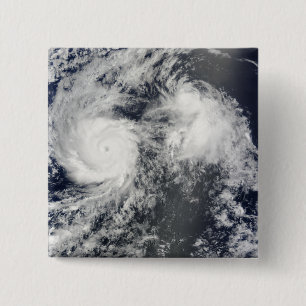 Hurricane Felicia and Storm Enrique east of Haw 15 Cm Square Badge