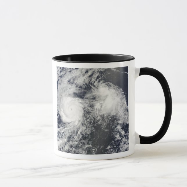 Hurricane Felicia and Storm Enrique east of Haw Mug (Right)