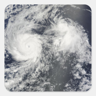 Hurricane Felicia and Storm Enrique east of Haw Square Sticker