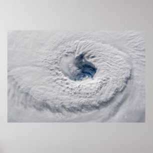 Hurricane Florence Eye from Space Poster