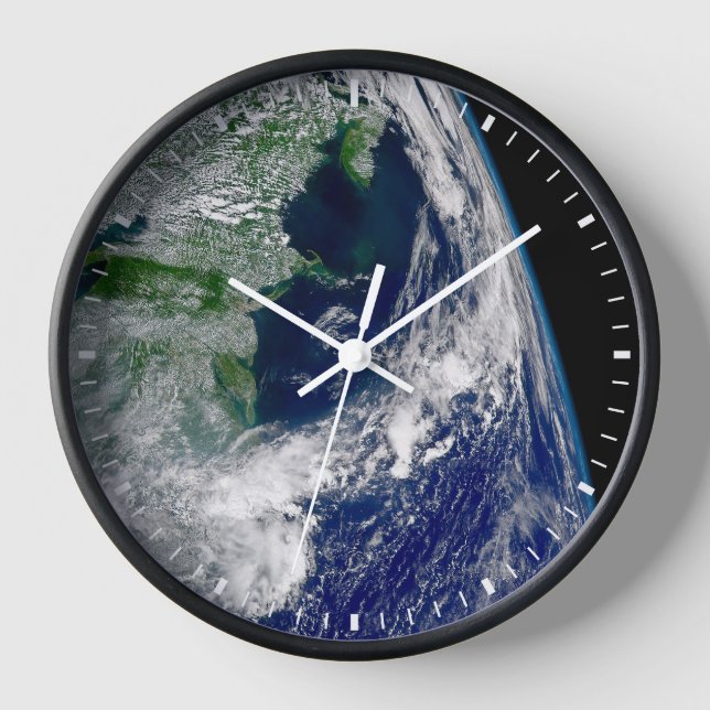 Hurricane Frances On A Partial Earth. Clock (Front)