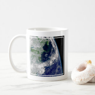 Hurricane Frances On A Partial Earth. Coffee Mug