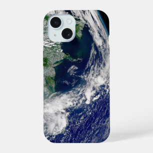 Hurricane Frances On A Partial Earth. iPhone 15 Case