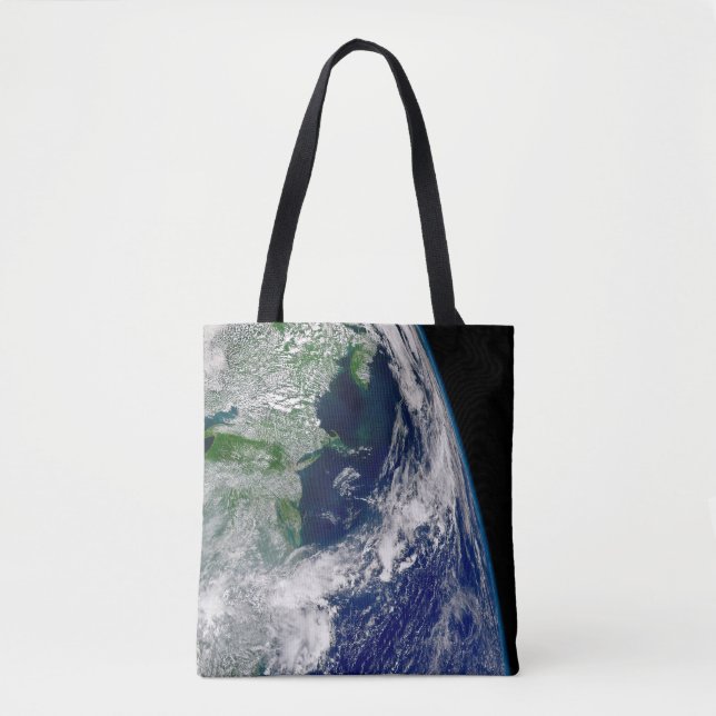 Hurricane Frances On A Partial Earth. Tote Bag (Front)