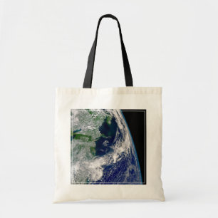 Hurricane Frances On A Partial Earth. Tote Bag