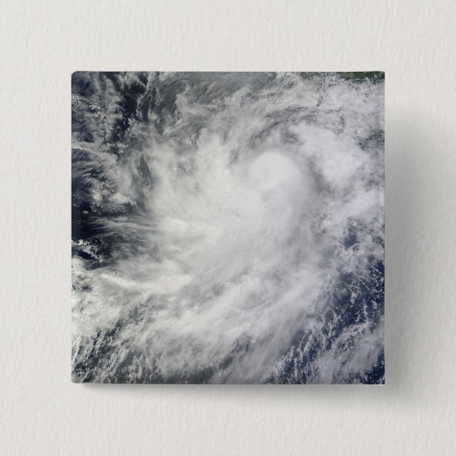 Hurricane Frank off Mexico 15 Cm Square Badge (Front)