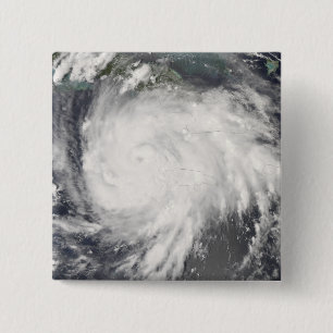 Hurricane Gustav over Jamaica 15 Cm Square Badge