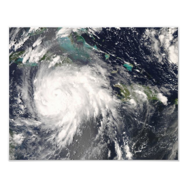 Hurricane Gustav over Jamaica Photo Print (Front)