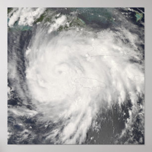 Hurricane Gustav over Jamaica Poster