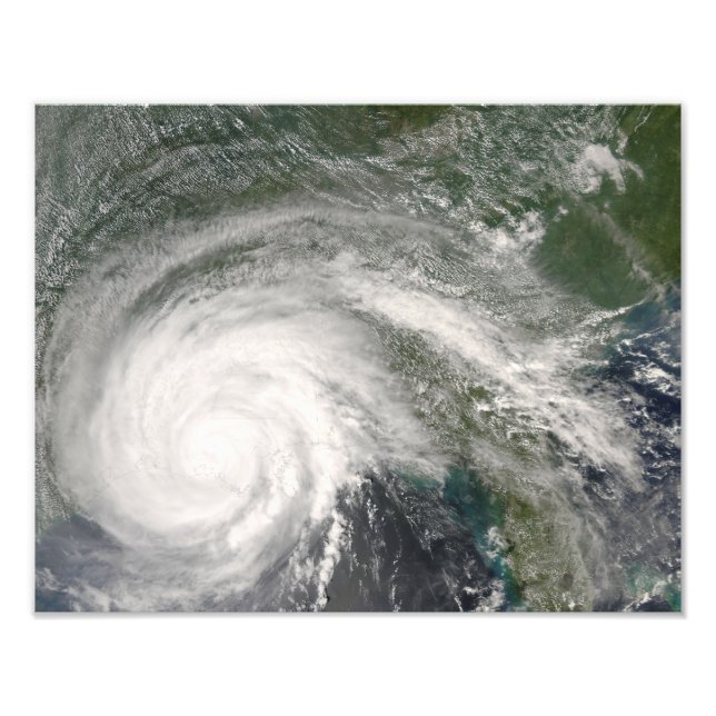 Hurricane Gustav over Louisiana Photo Print (Front)