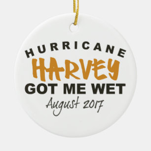 Hurricane Harvey Texas 2017 Ceramic Ornament