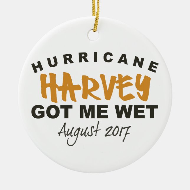 Hurricane Harvey Texas 2017 Ceramic Ornament (Front)