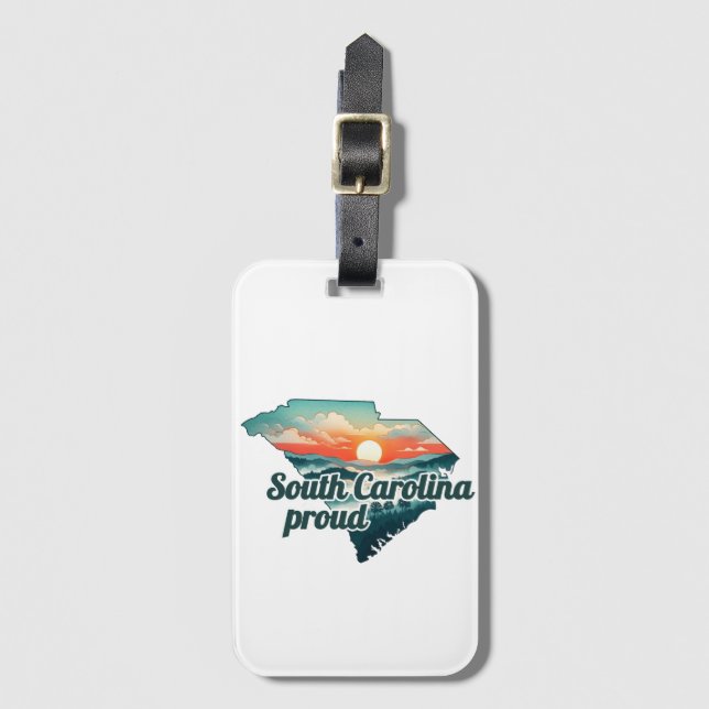 Hurricane Helene Fundraiser South Carolina Strong Luggage Tag (Front Vertical)