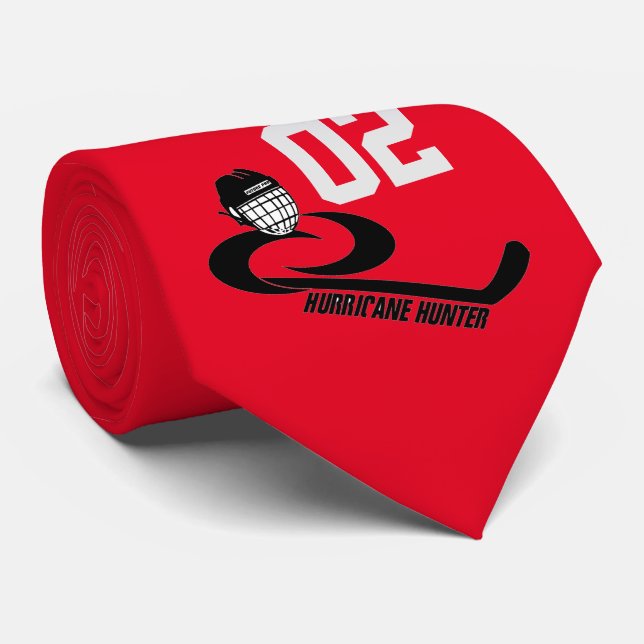 Hurricane HUNTER Customisable Team Hockey Tie (Rolled)