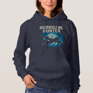 Hurricane Hunter Storm Aircraft and Cyclone Hoodie