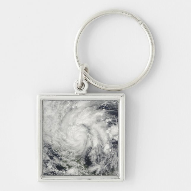 Hurricane Ida over Nicaragua Key Ring (Front)