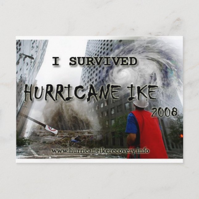 hurricane_ike_collage_shirt_front postcard (Front)