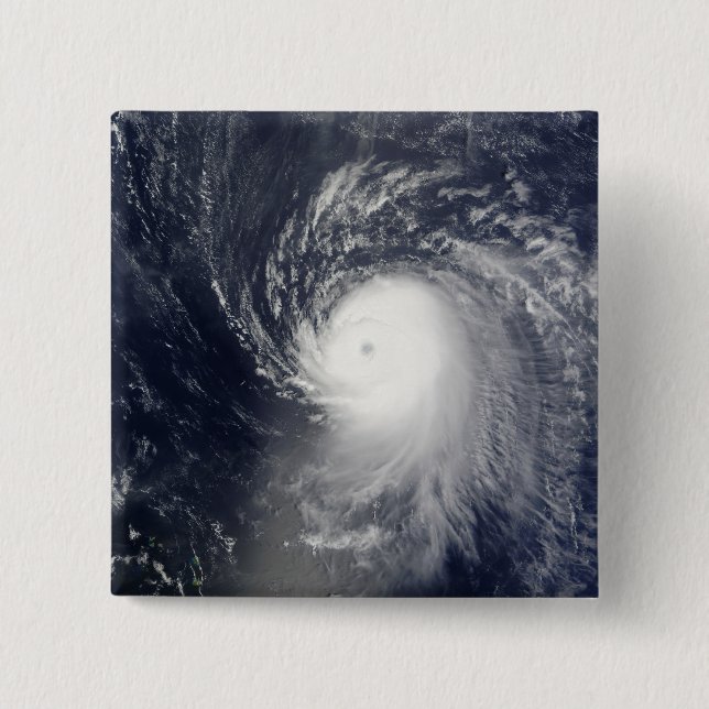 Hurricane Ike off the Lesser Antilles 15 Cm Square Badge (Front)