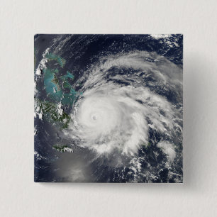 Hurricane Ike over Cuba, Hispaniola 15 Cm Square Badge